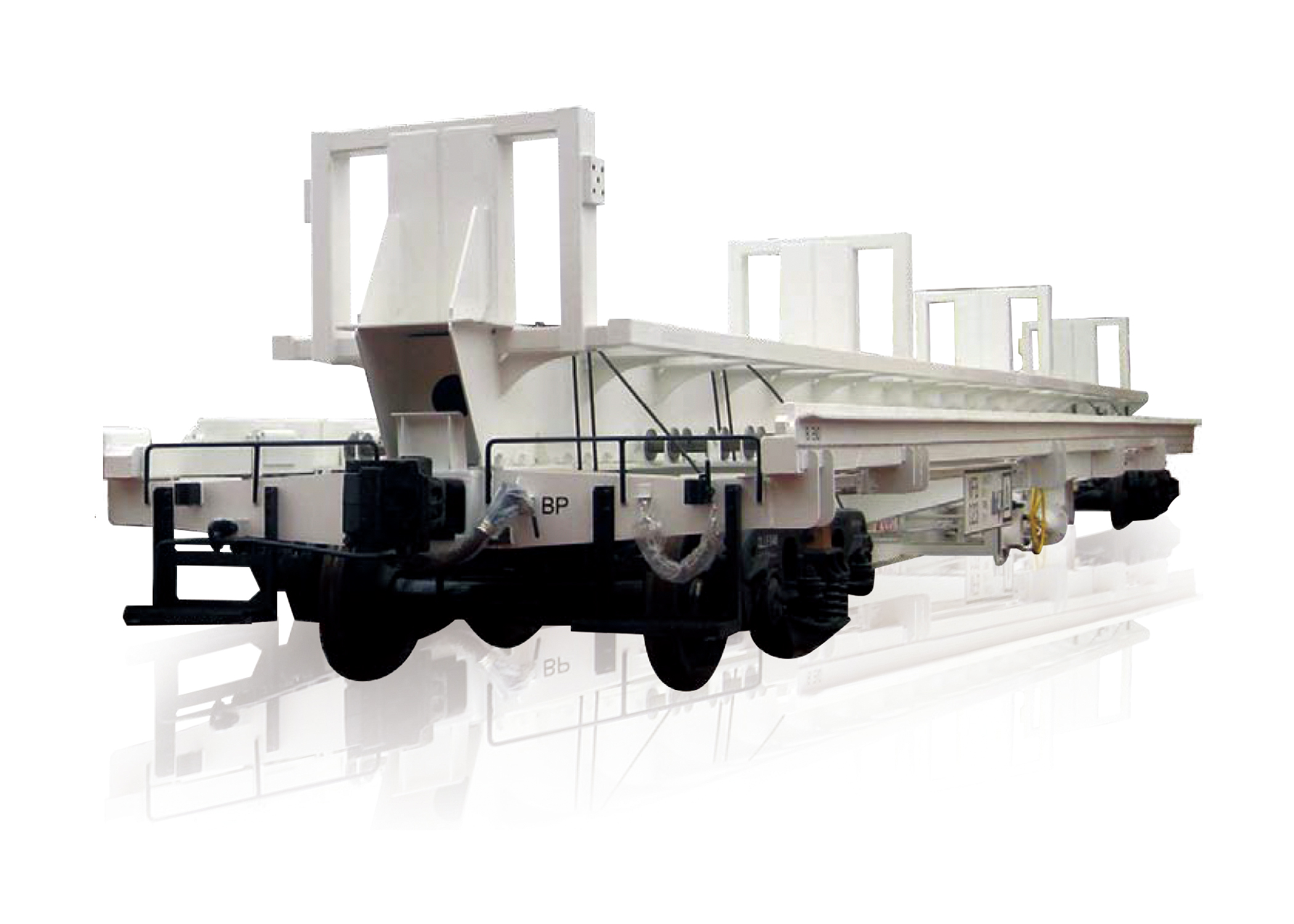 出口沙特阿拉伯E3XG型集裝箱-鋼軌軌枕共用車