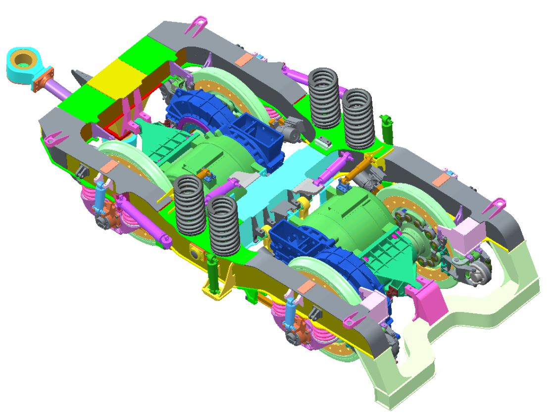 時速160公裏動力集中動車組動力車轉向架