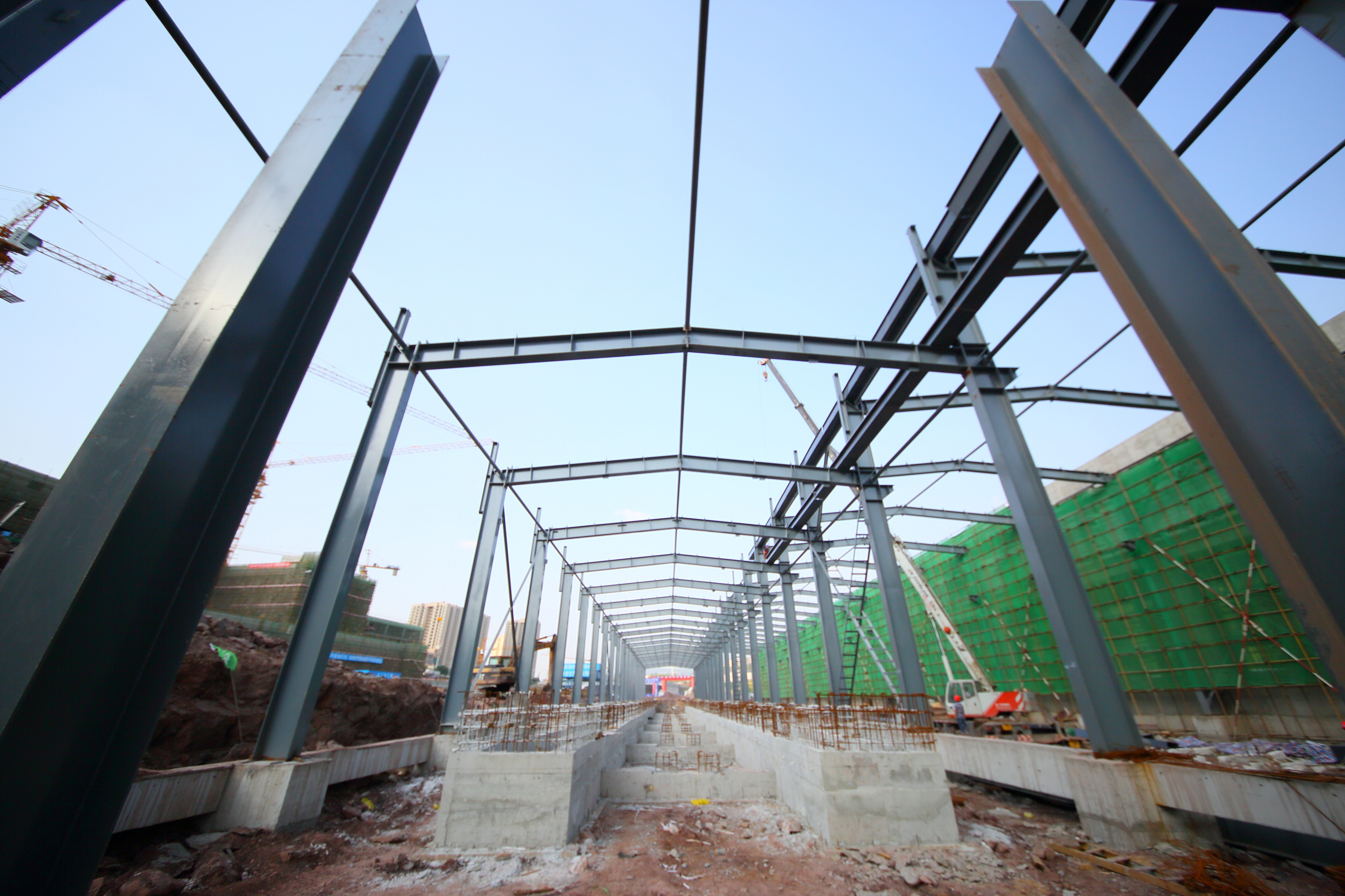 重慶市軌道交通四號線車輛段施工