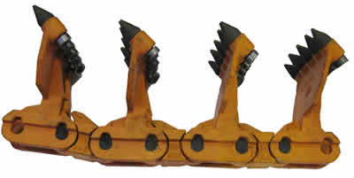 RM80 Transverse Excavator Chain for Ballast Cleaning Vehicle