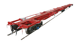 N5GJ-AUS型5單元關節式集裝箱平車