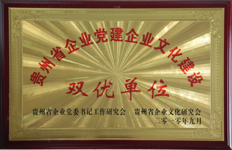 貴州省企業黨建企業文化建設雙優單位