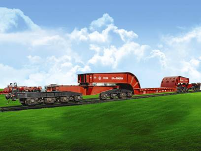 DA25型250t凹底平車