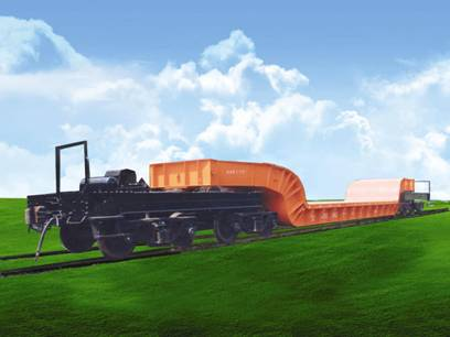 D12型120t凹底平車