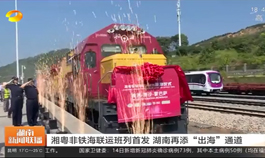 【湖南衛視】湘粵非鐵海聯運班列首發 湖南再添“出海”通道